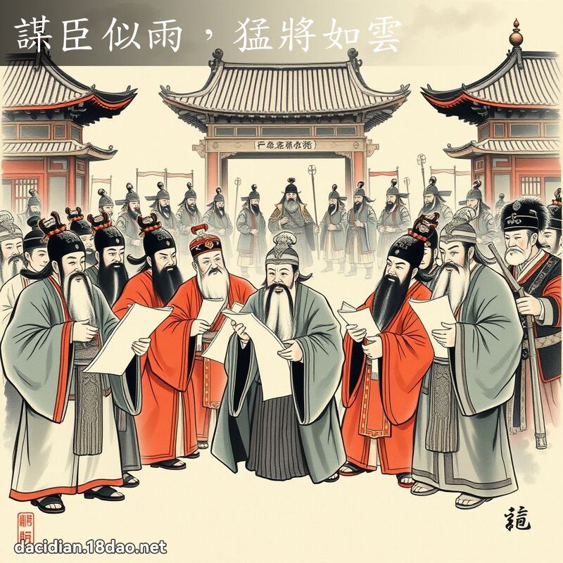 谋臣似雨,猛將如云 配图