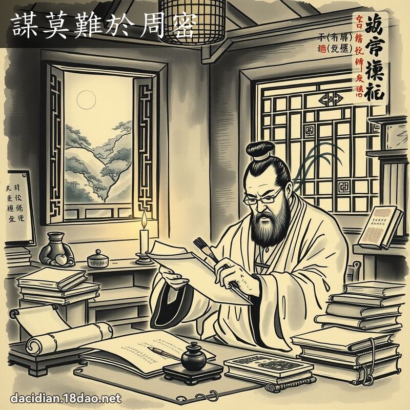 谋莫难於周密 配图