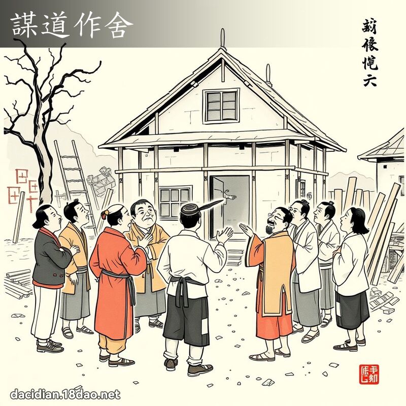 谋道作舍 配图