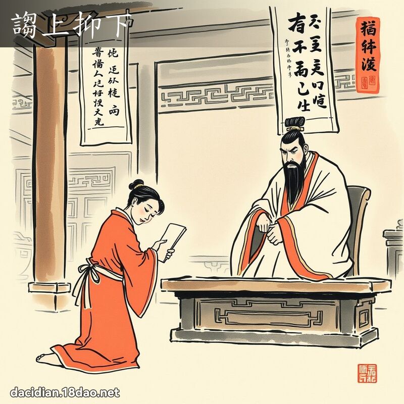 诌上抑下 配图