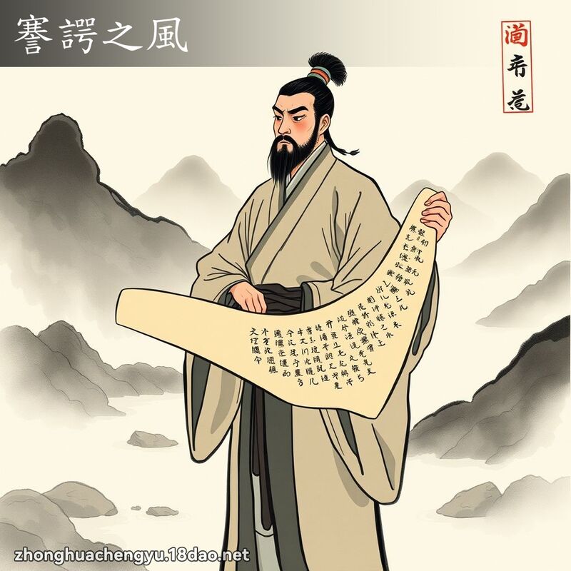 謇諤之風 - 中華成語配圖
