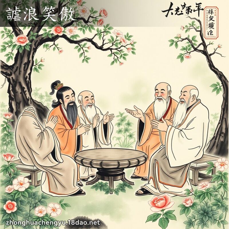 謔浪笑傲 - 中華成語配圖