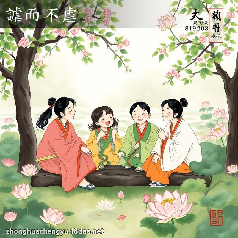 謔而不虐 - 中華成語配圖