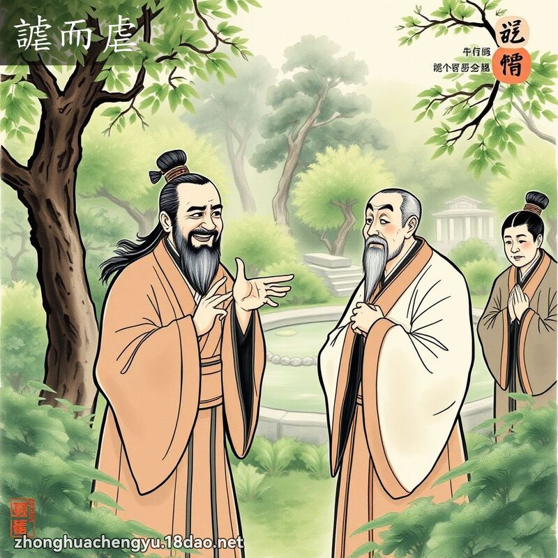謔而虐 - 中华成语配图