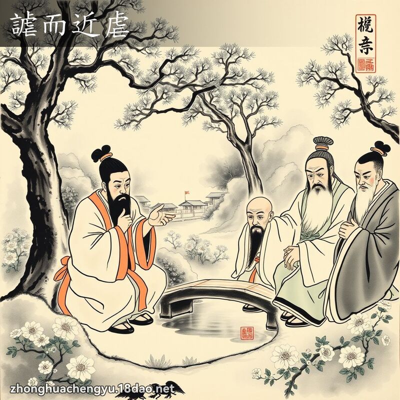 謔而近虐 - 中華成語配圖