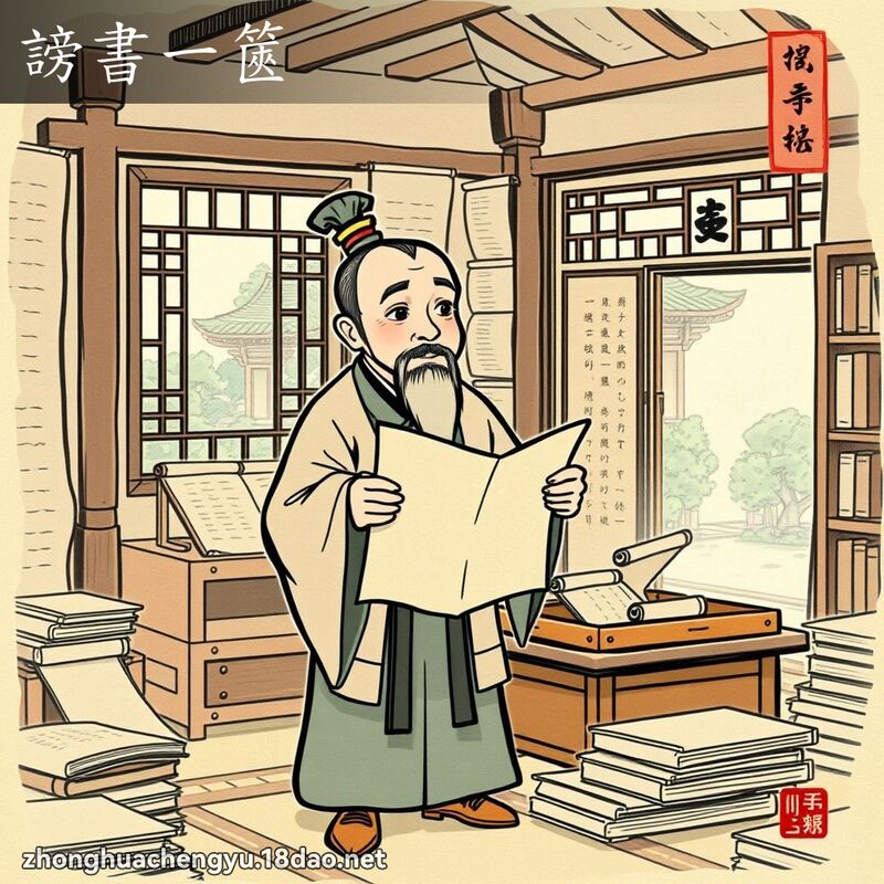 謗書一篋 - 中華成語配圖