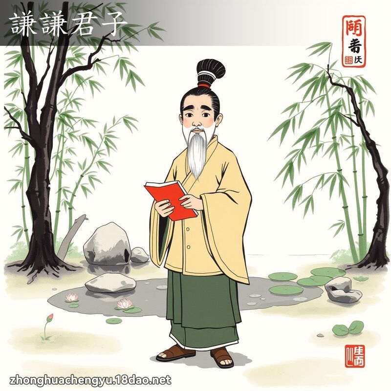 謙謙君子 - 中華成語配圖