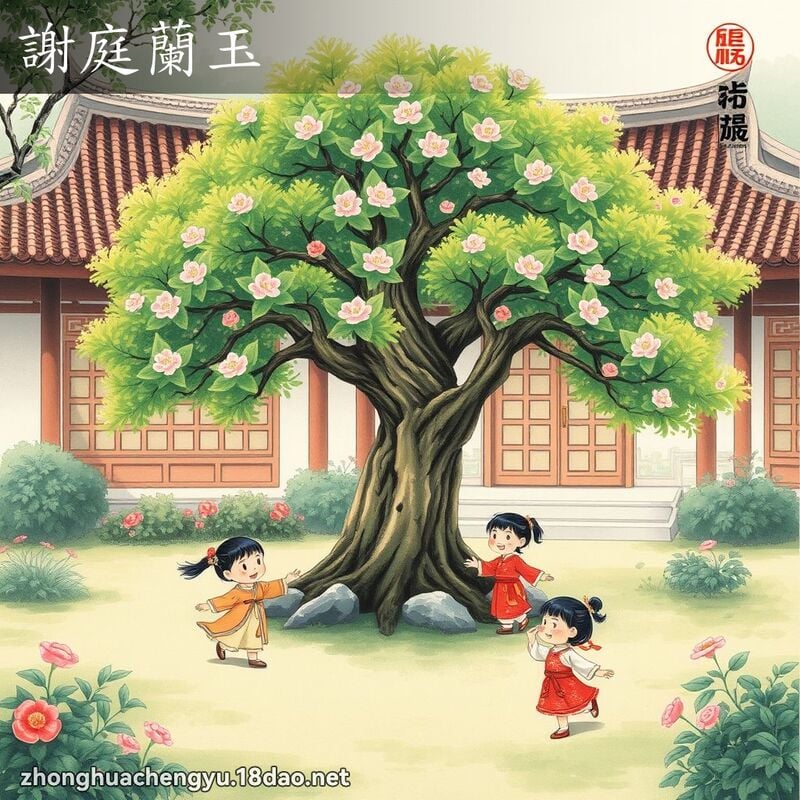 謝庭蘭玉 - 中華成語配圖