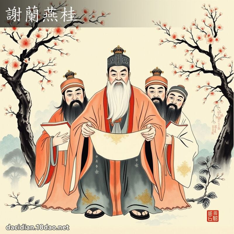 謝蘭燕桂 - 中華成語配圖