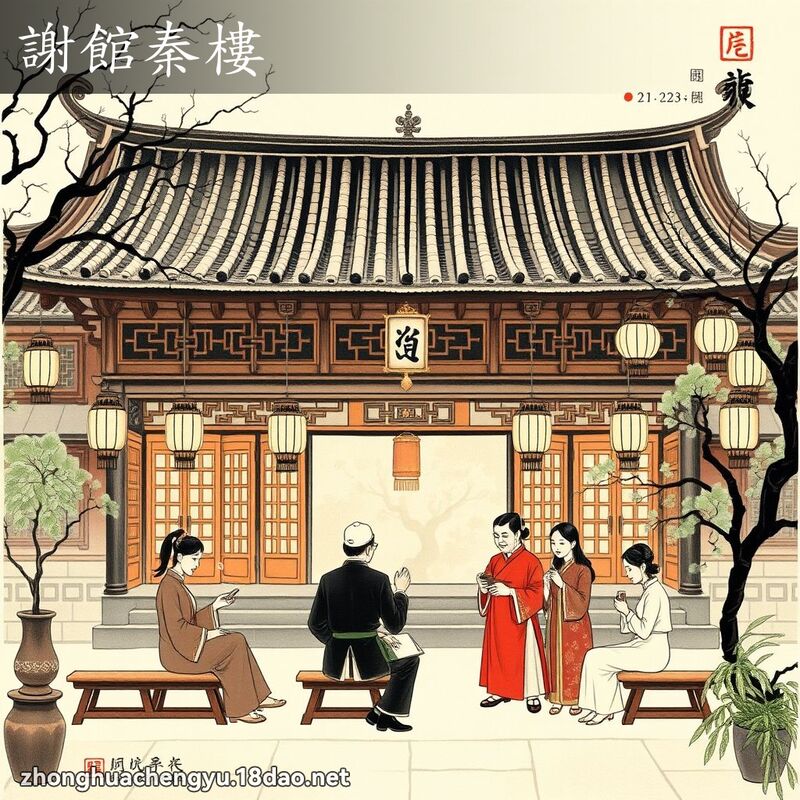 谢馆秦楼 - 中华成语配图