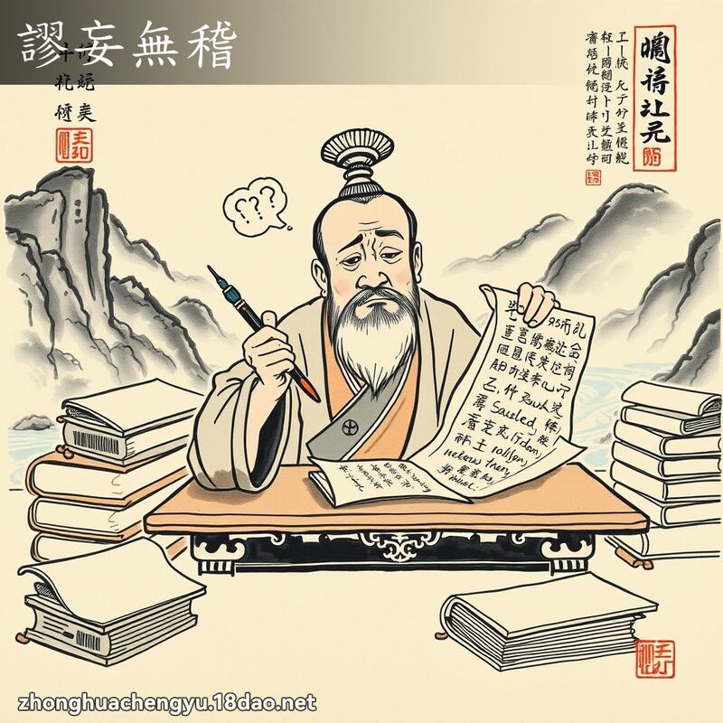 谬妄无稽 - 中华成语配图