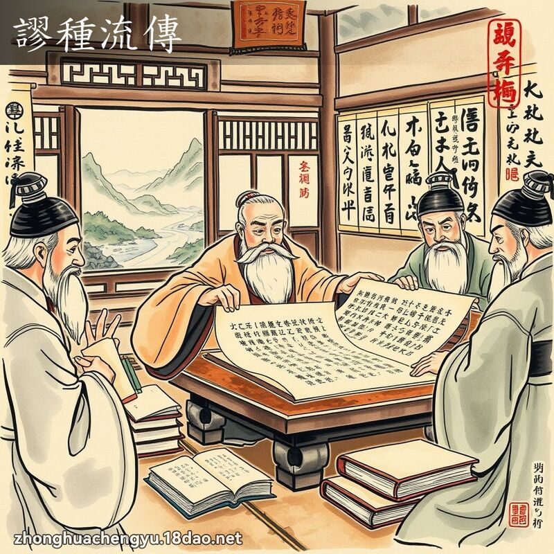 謬種流傳 - 中華成語配圖