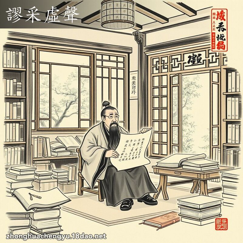 謬采虛聲 - 中華成語配圖