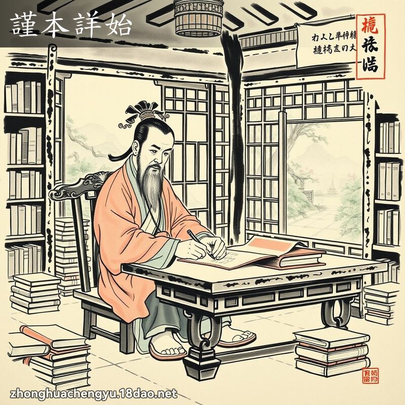 謹本詳始 - 中華成語配圖