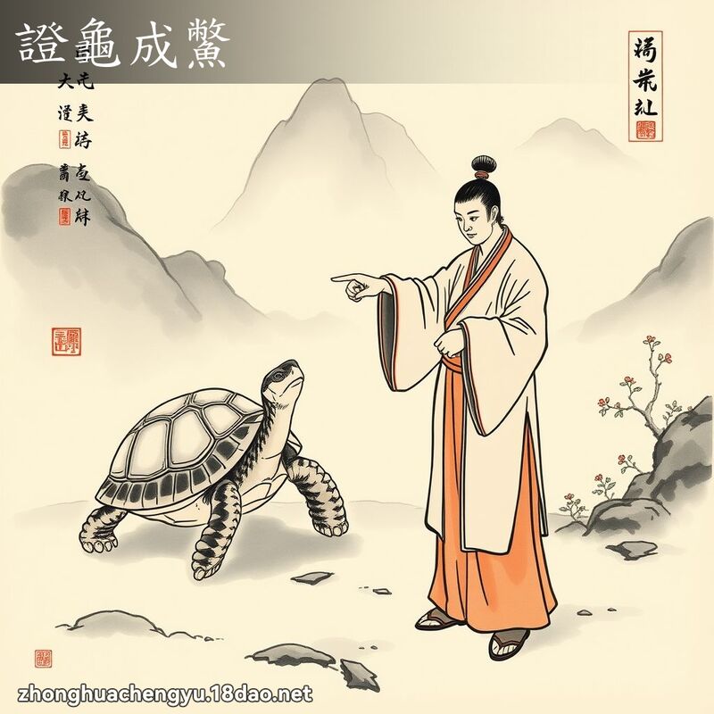 證龜成鱉 - 中華成語配圖