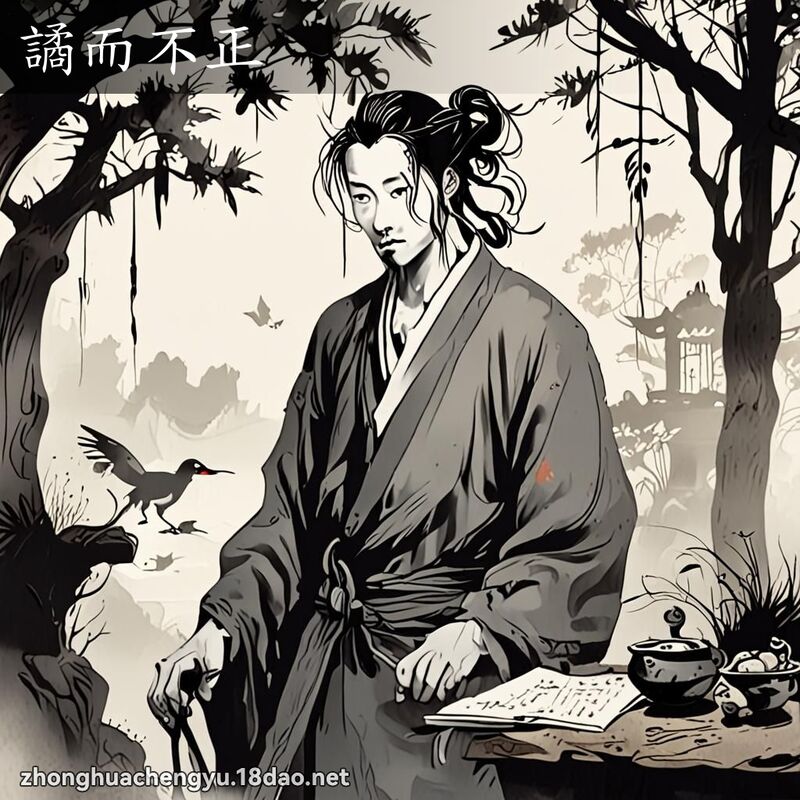 譎而不正 - 中華成語配圖
