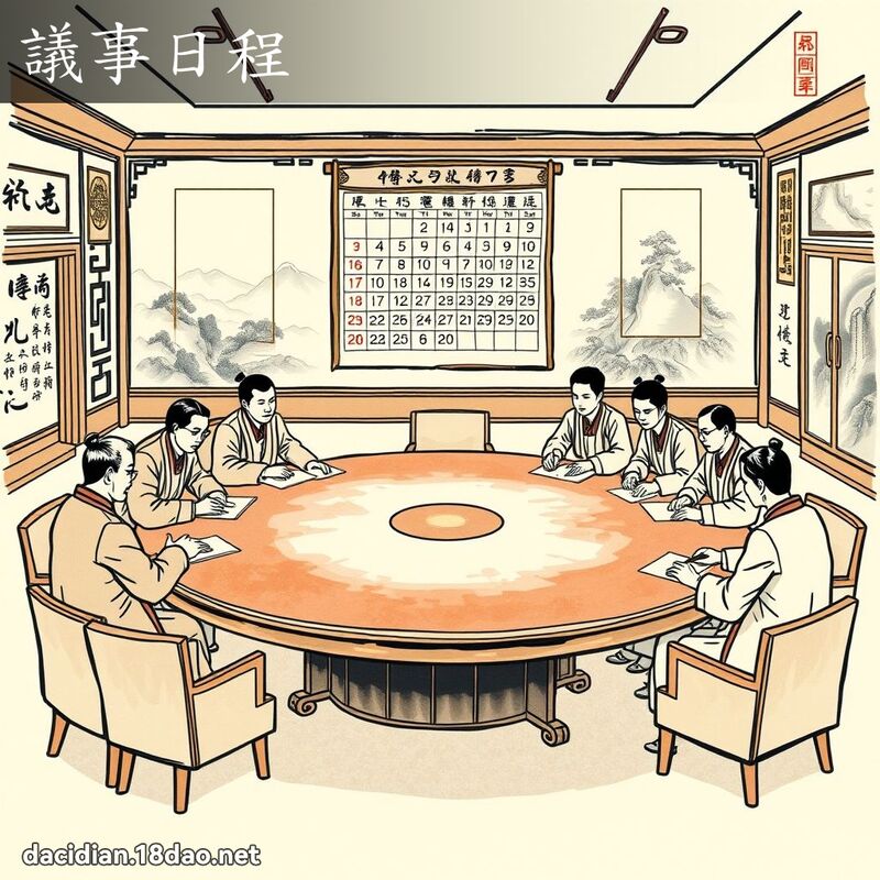 议事日程 配图