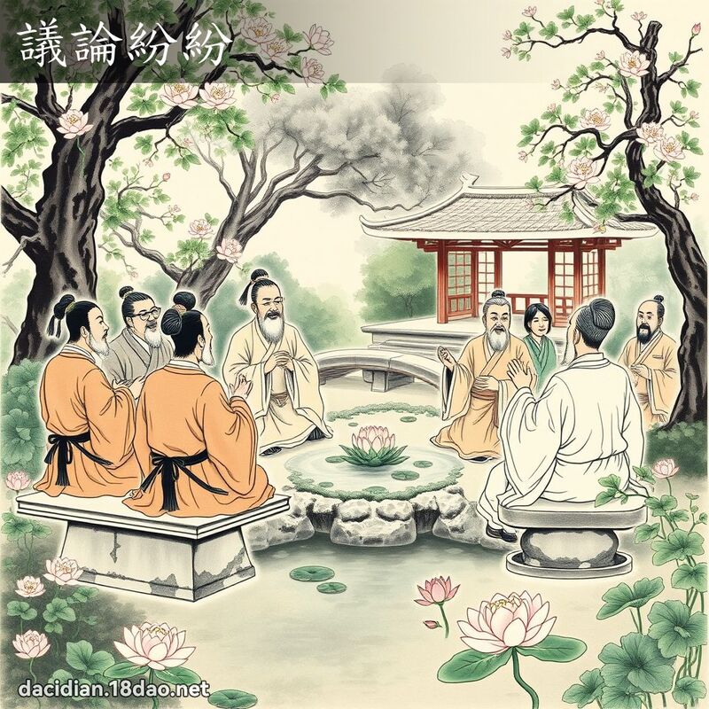 议论纷纷 配图