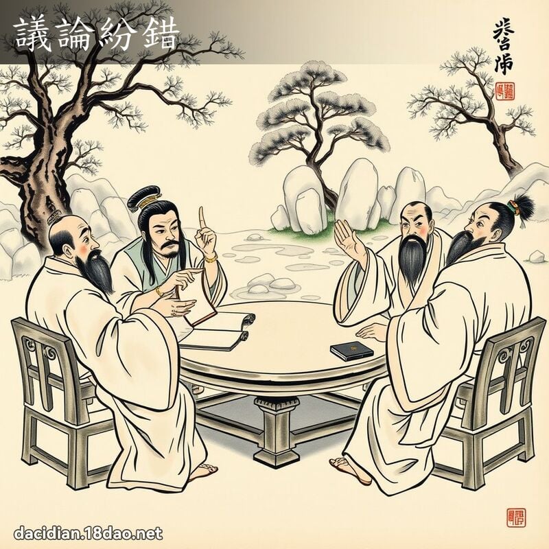 议论纷错 配图