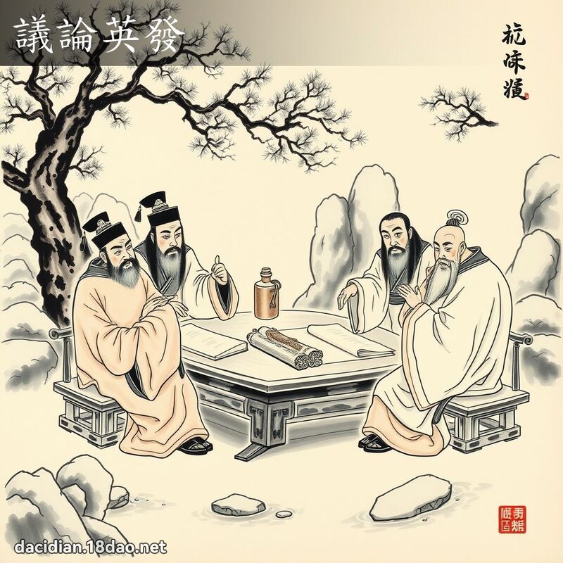 议论英发 配图