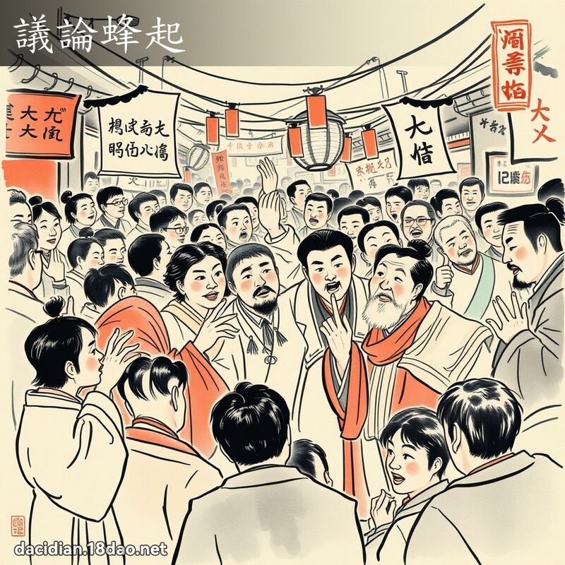 议论蜂起 配图