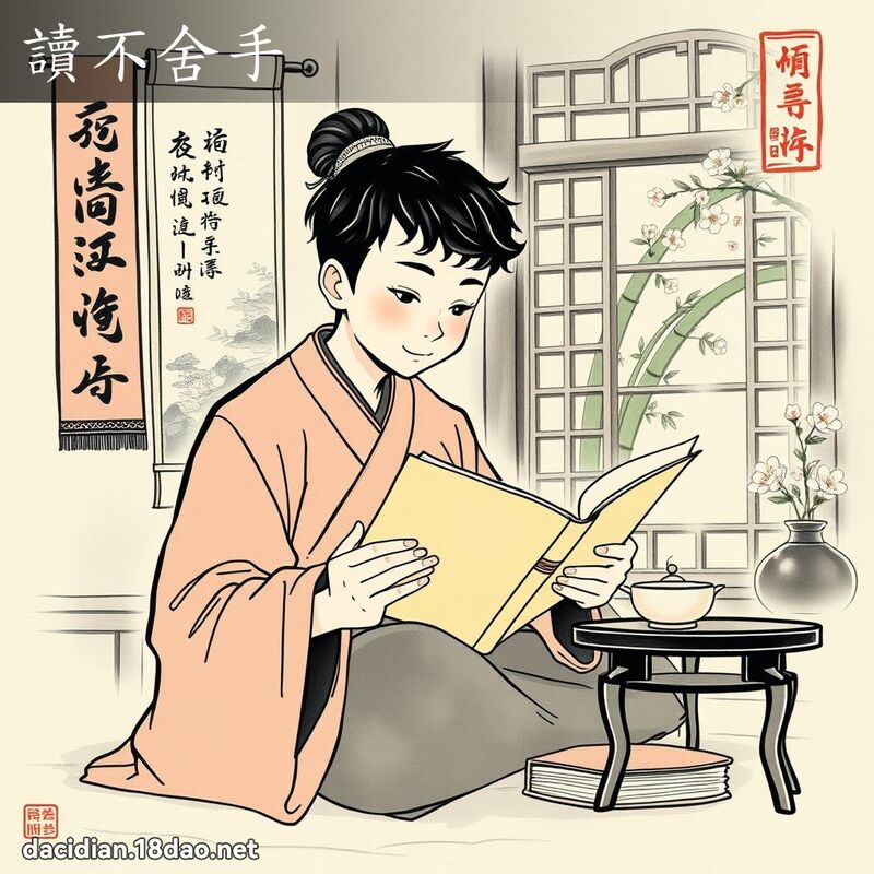 读不舍手 配图
