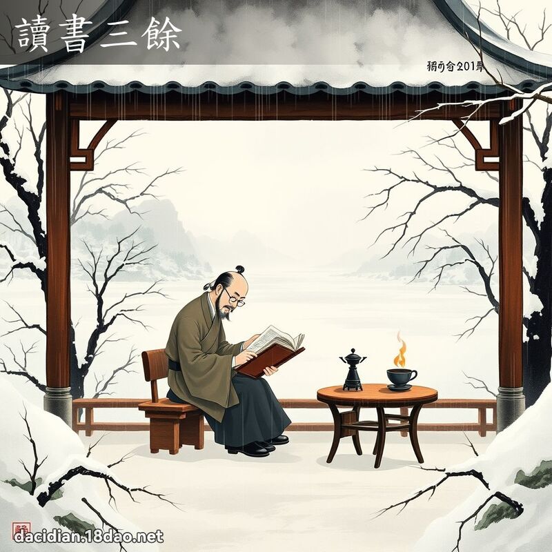 读书三余 配图