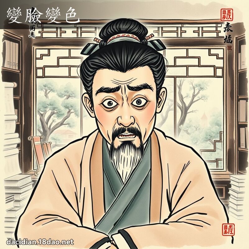 变脸变色 配图