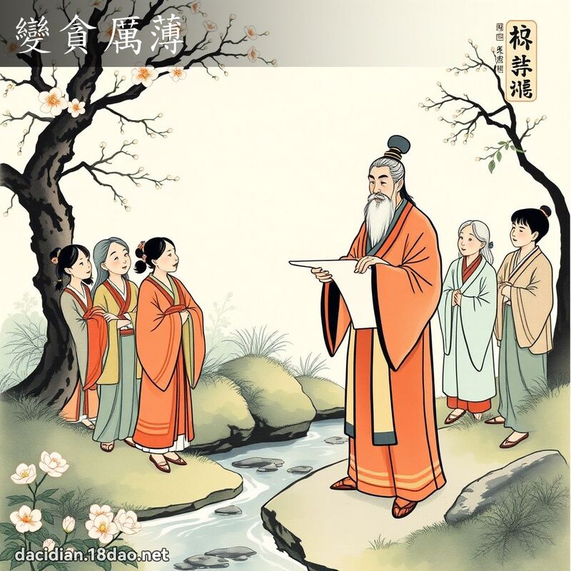 变贪厉薄 配图