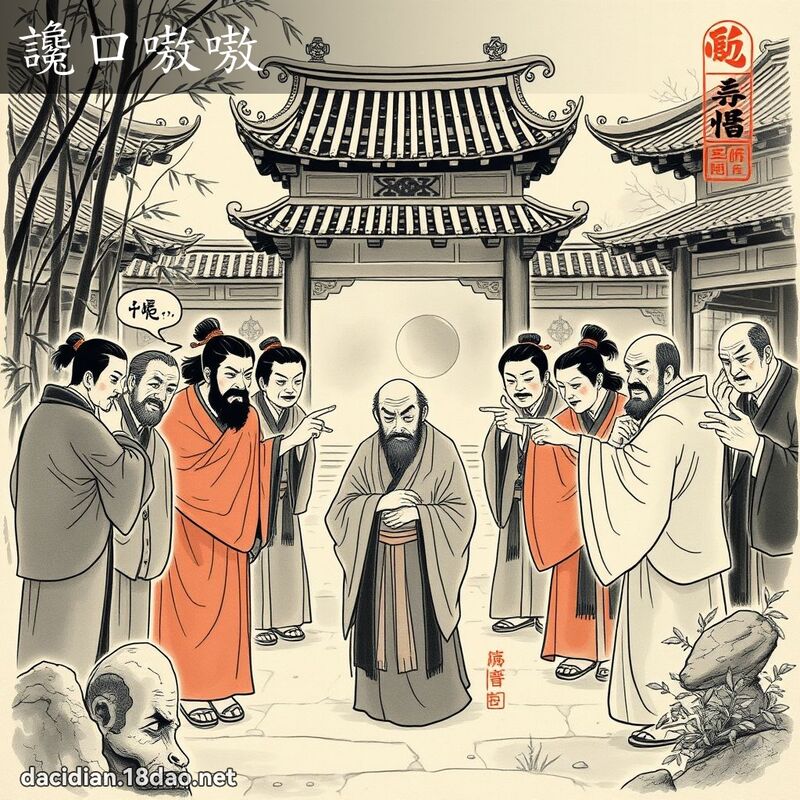谗口嗷嗷 配图