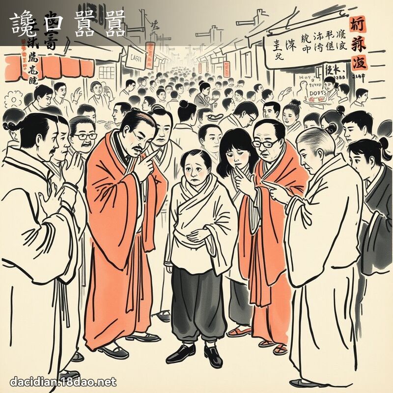 谗口囂囂 配图