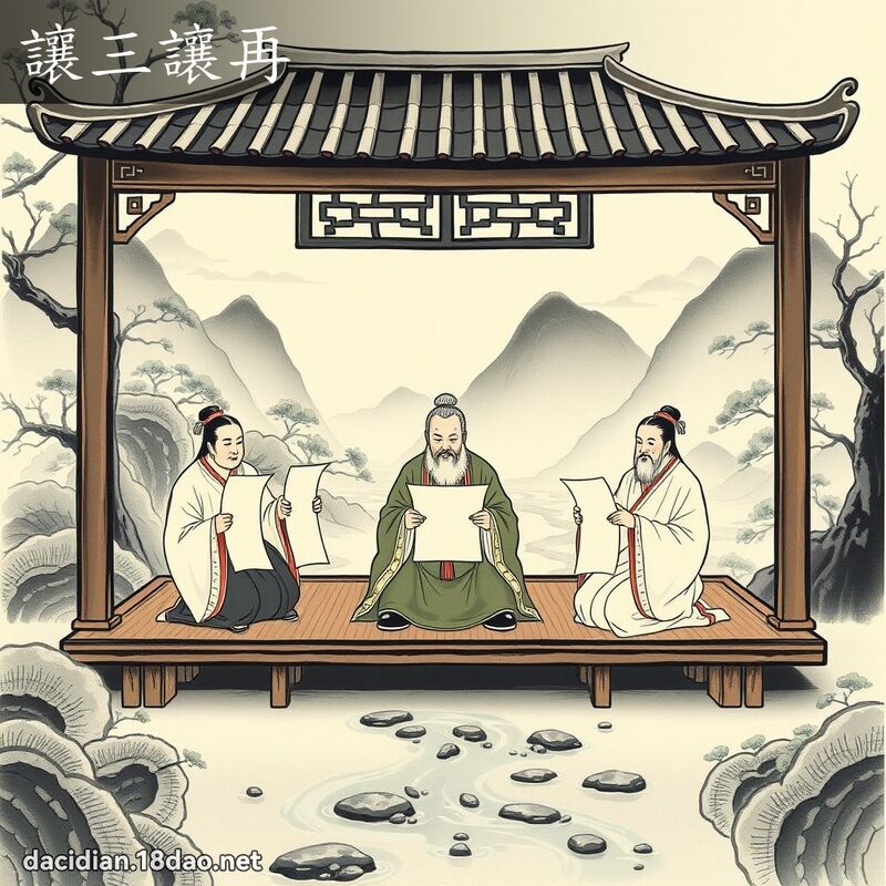 让三让再 配图