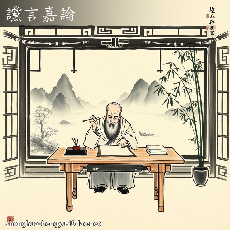 讜言嘉論 - 中華成語配圖