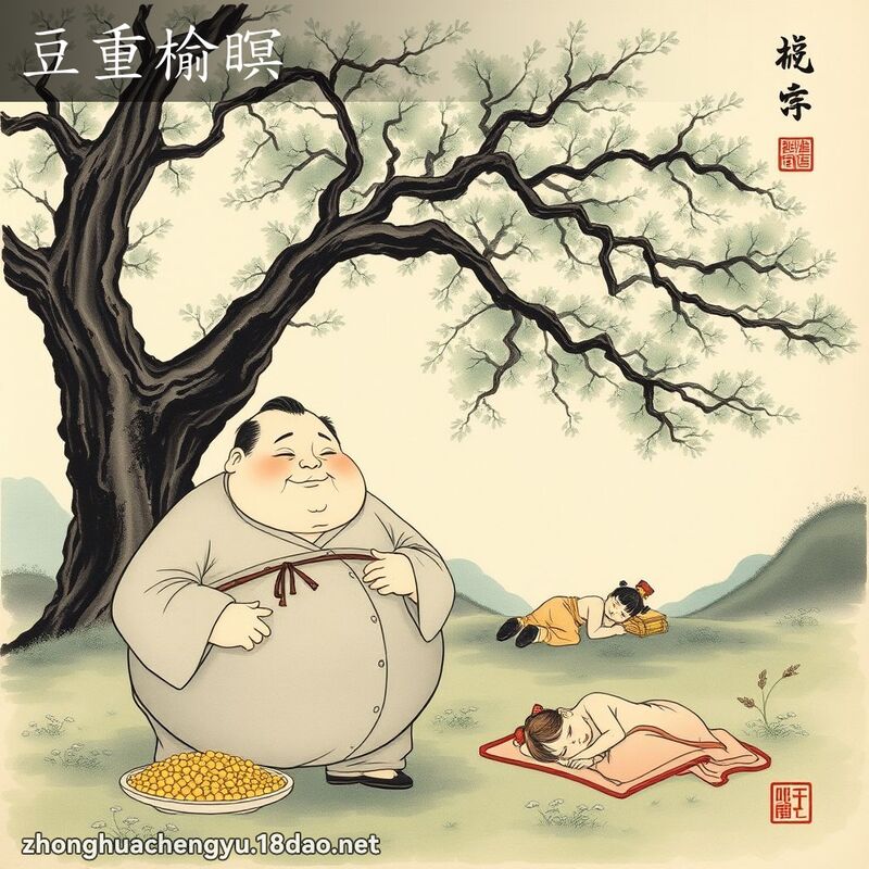 豆重榆瞑 - 中華成語配圖