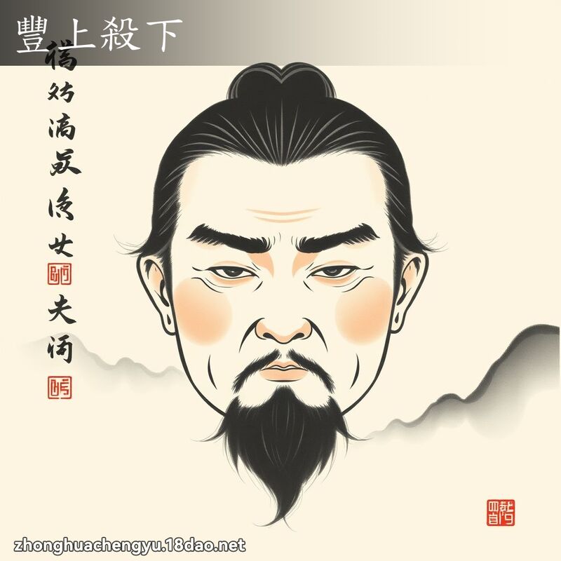 豐上殺下 - 中華成語配圖