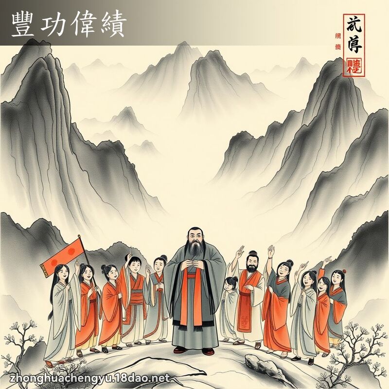 豐功偉績 - 中華成語配圖