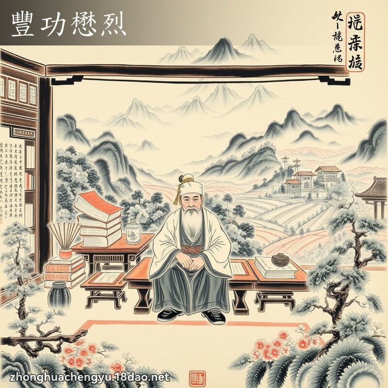 豐功懋烈 - 中華成語配圖
