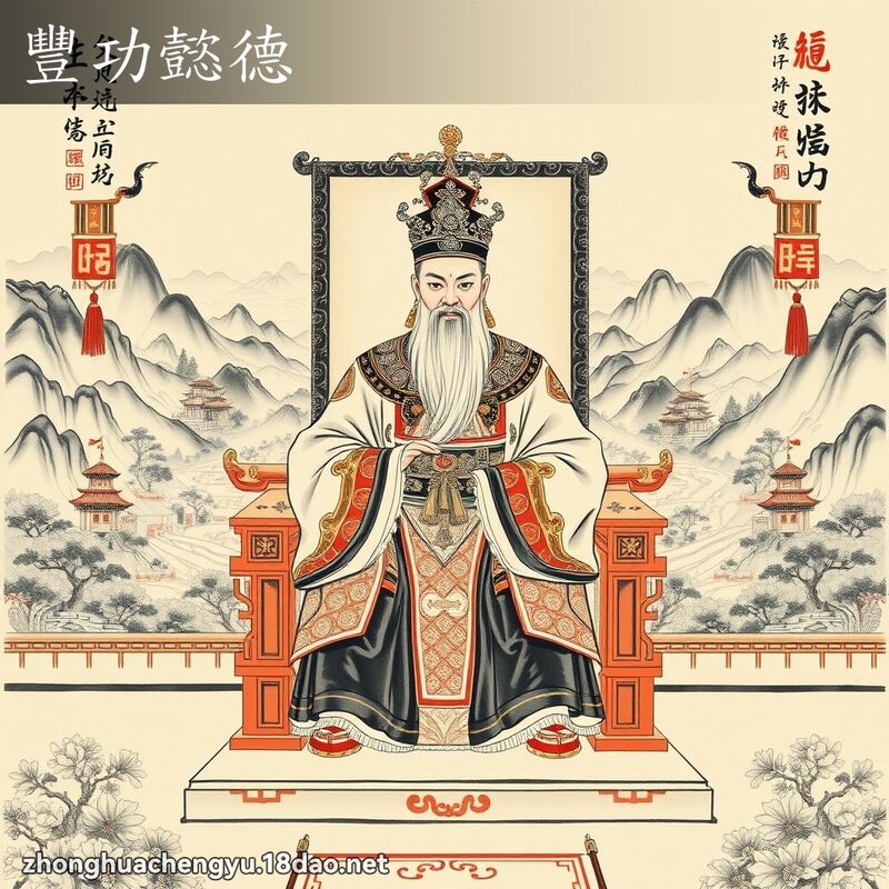 豐功懿德 - 中華成語配圖