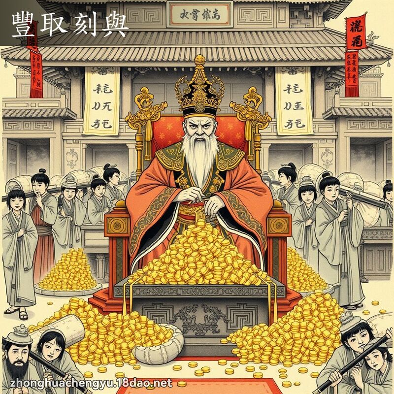 豐取刻與 - 中華成語配圖