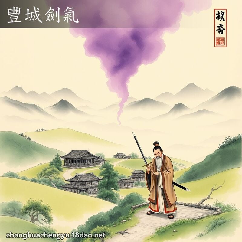 豐城劍氣 - 中華成語配圖