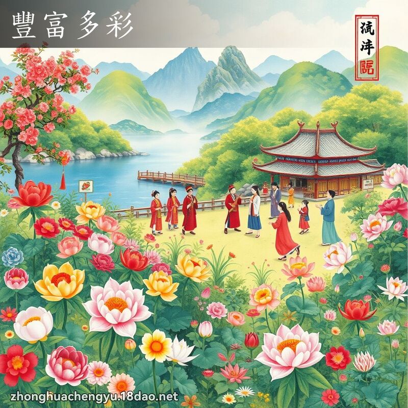 豐富多彩 - 中華成語配圖