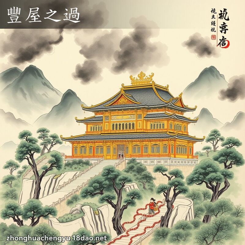 豐屋之過 - 中華成語配圖