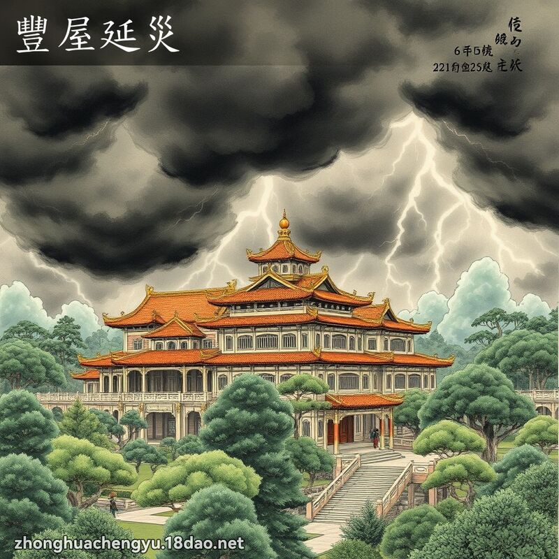 豐屋延災 - 中華成語配圖