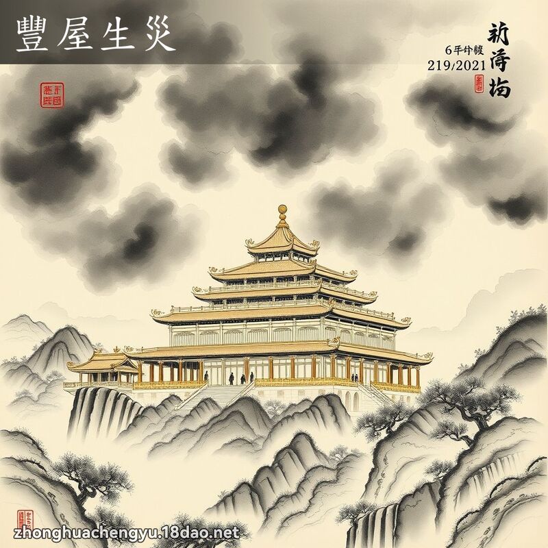 豐屋生災 - 中華成語配圖