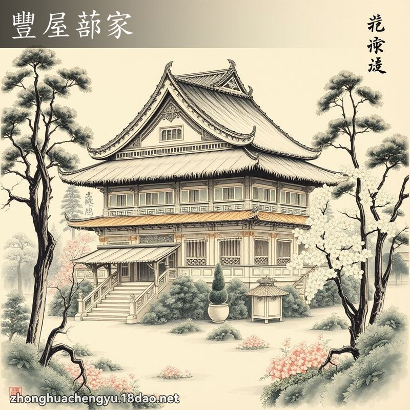 丰屋蔀家 - 中华成语配图