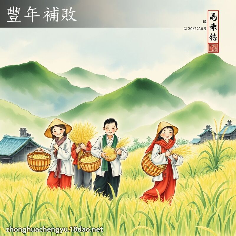 丰年补败 - 中华成语配图