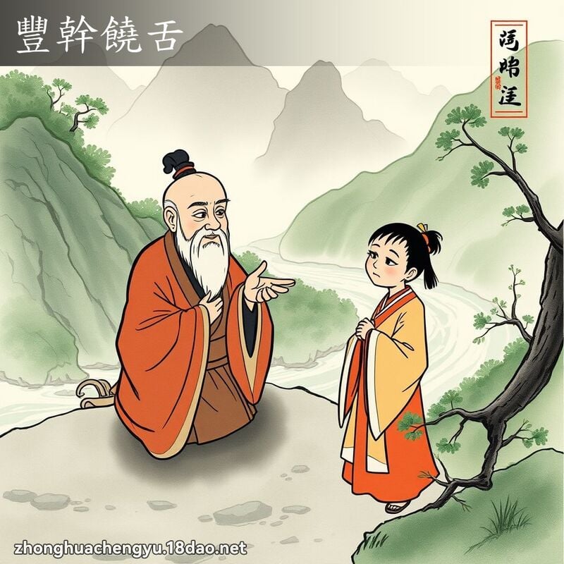 豐幹饒舌 - 中華成語配圖