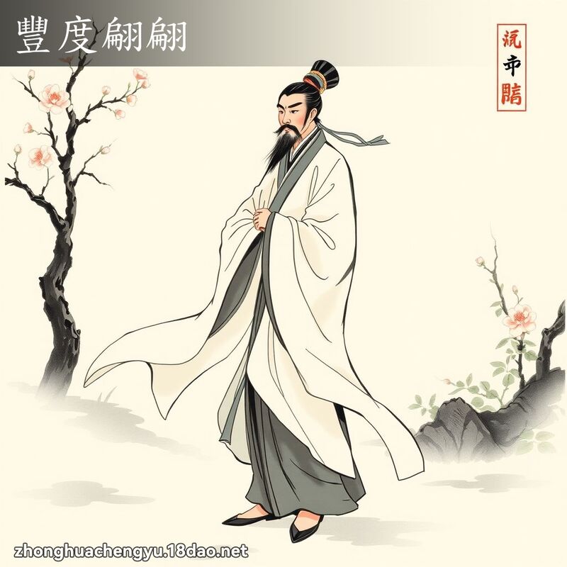 豐度翩翩 - 中華成語配圖
