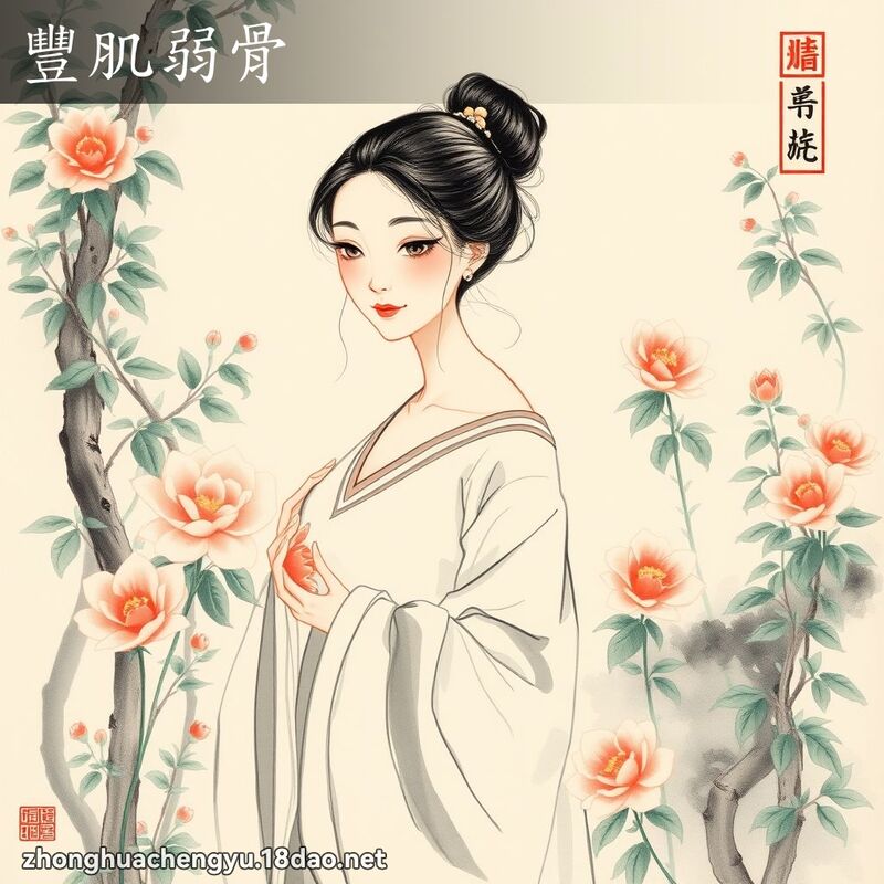 豐肌弱骨 - 中華成語配圖