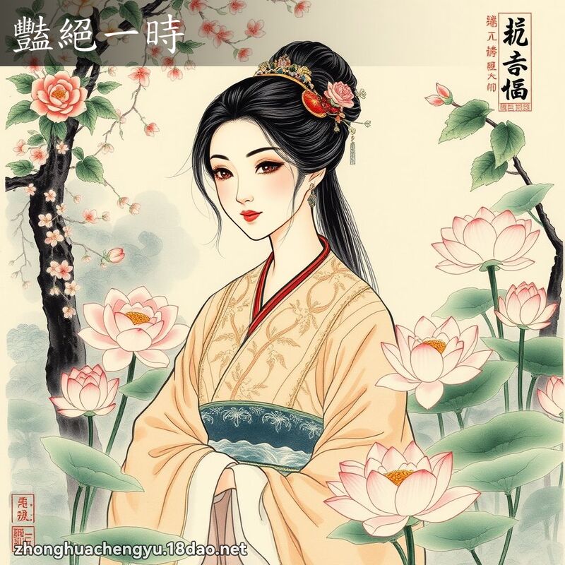 艳绝一时 - 中华成语配图